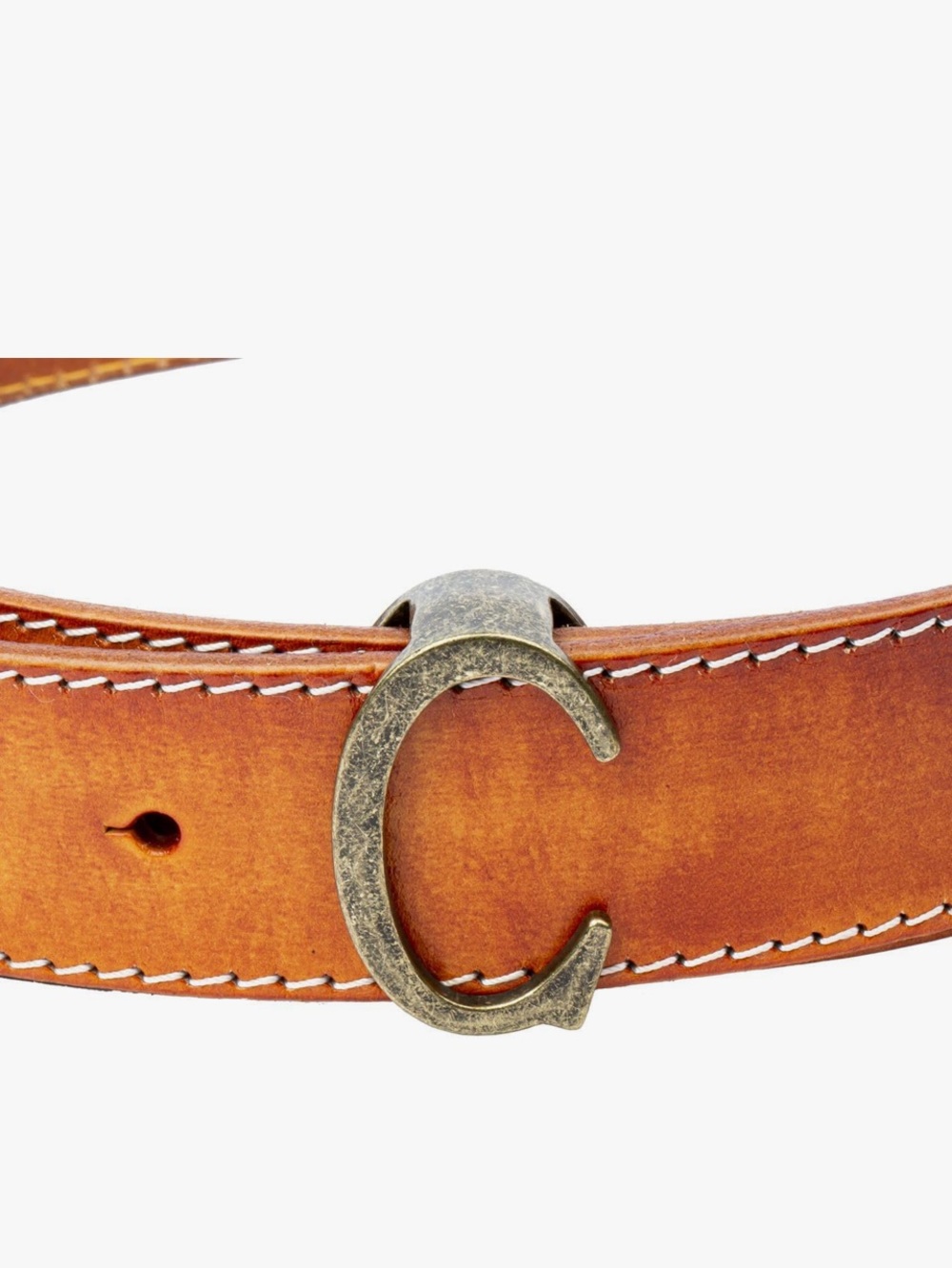 Bronze Letter C Monogram Belt Loop Keeper Western Accessory 🤎🔤 - NWT
